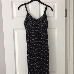 Clip Down Lace Trim Nursing Nightgown Size Small